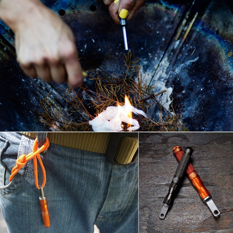 Magnesium Fire Starter - 2PCS Multifunctional Flint Waterproof Emergency Portable