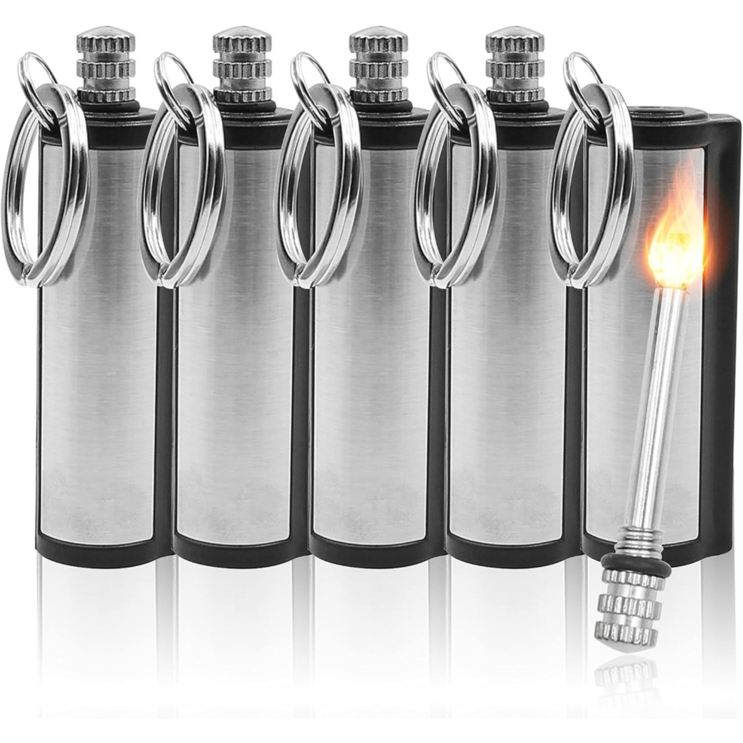Magnesium Fire Starter - 1-5-pack Magnesium flint set, waterproof emergency