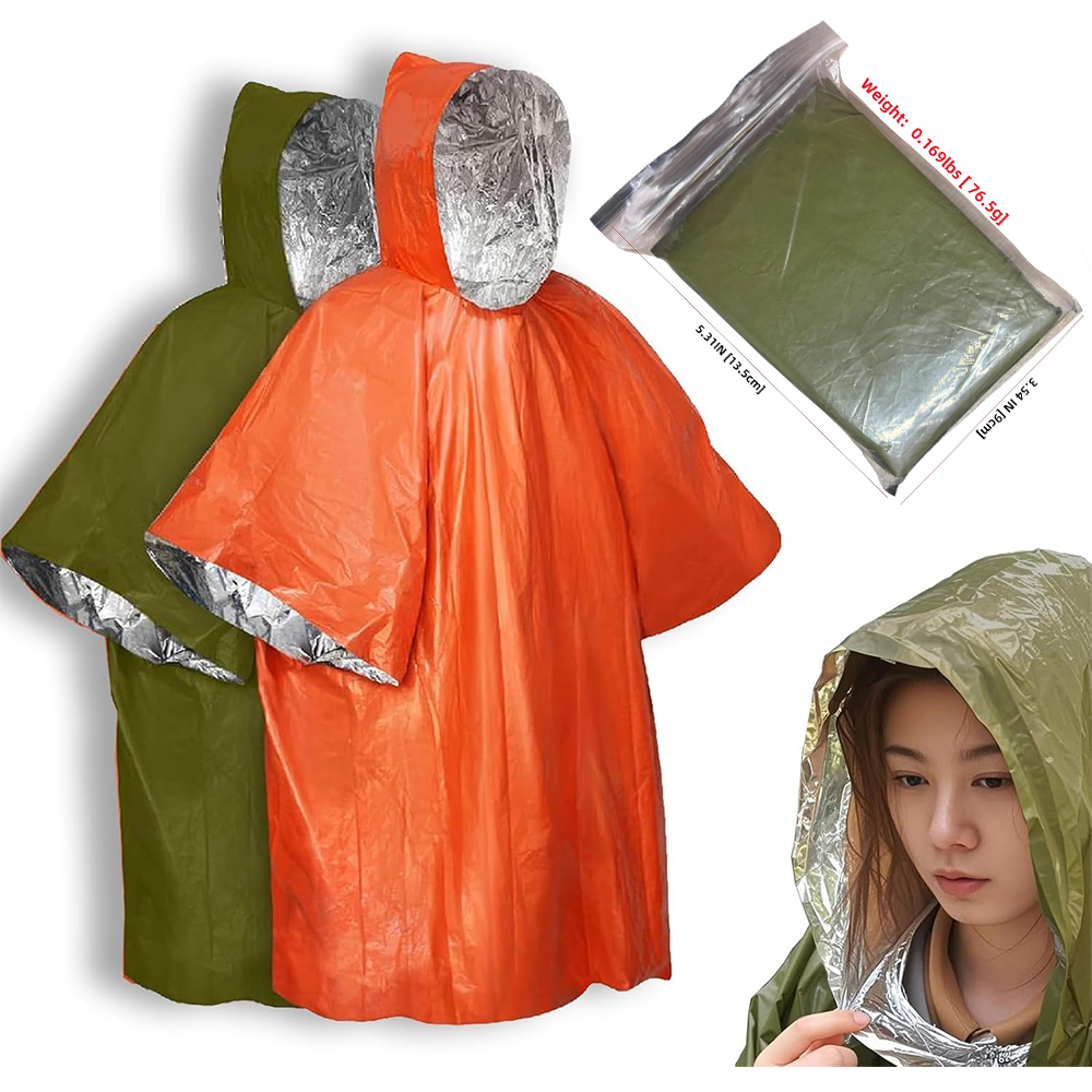 Camping Raincoat Waterproof Su - Survival Blanket Reflective บทวิจารณ์และราคา