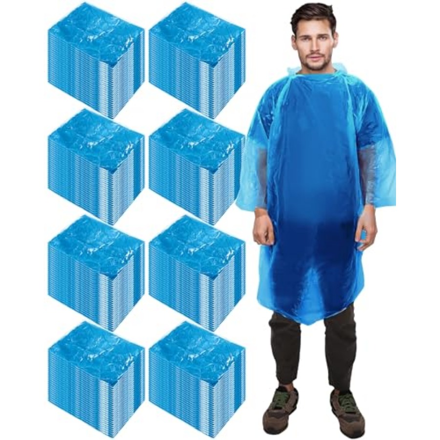 120 Pack Disposable Rain Ponch - Emergency Poncho Rain บทวิจารณ์และราคา