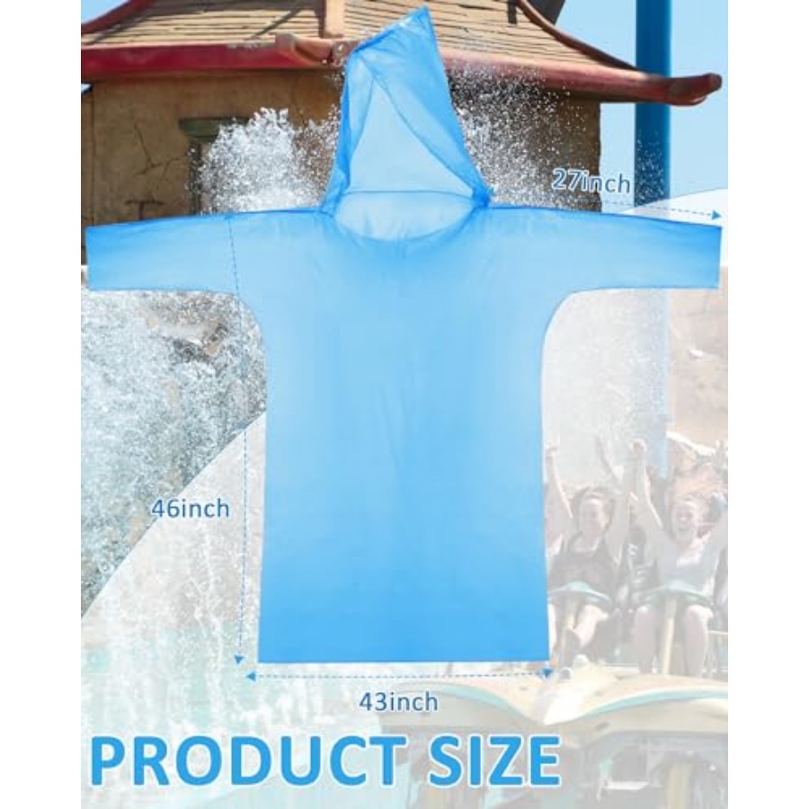 120 Pack Disposable Rain Ponch - Emergency Poncho Rain บทวิจารณ์และราคา