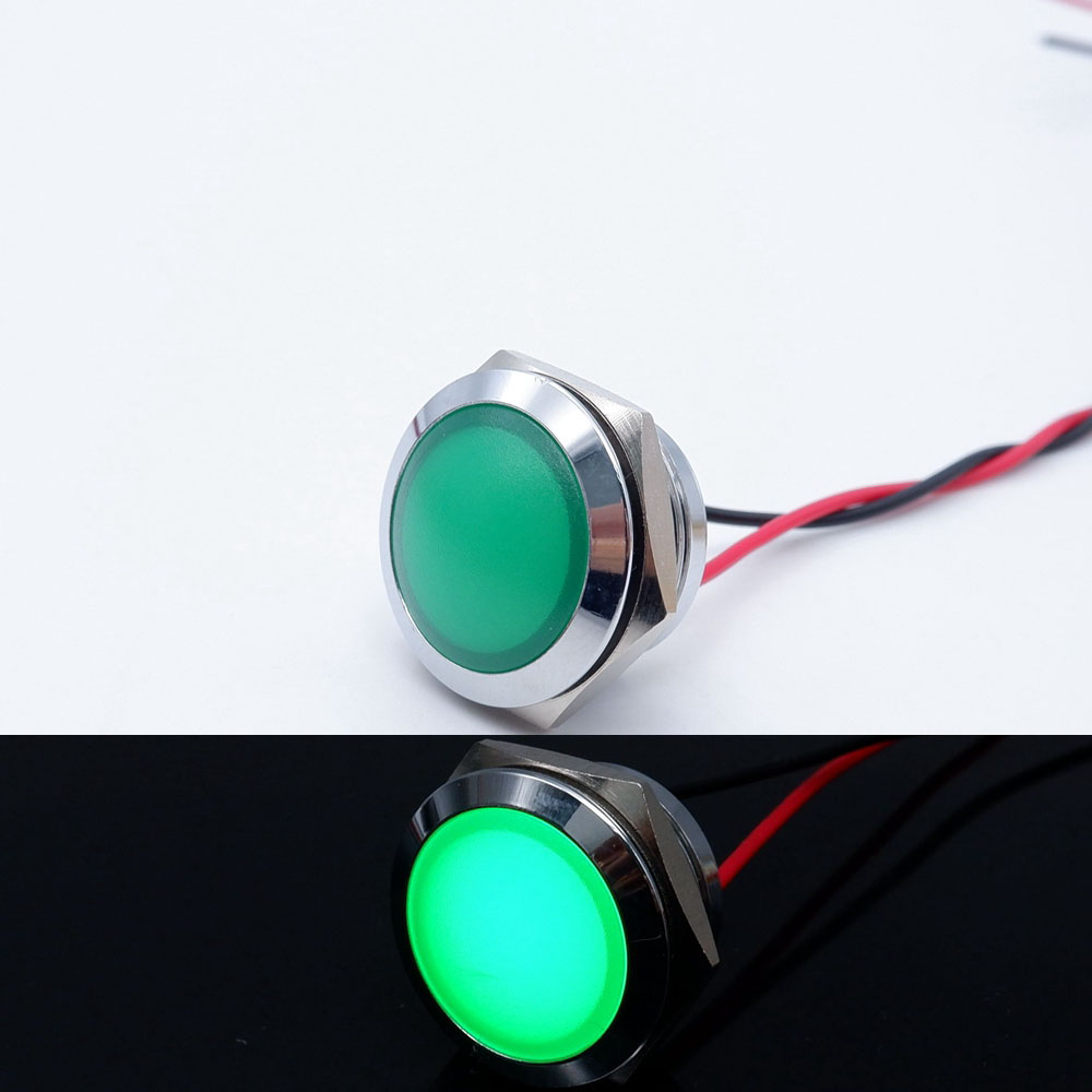 10pcs 12/16/19/22mm Metal LED  - Signal Panel Orange บทวิจารณ์และราคา