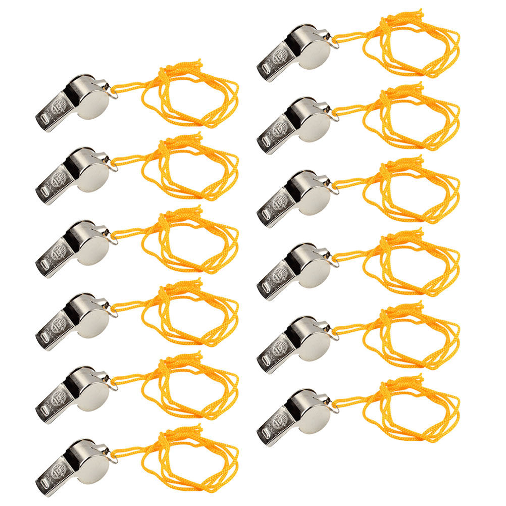 12Pcs Premium Metal Whistle Lo - Emergency Whistle Loud บทวิจารณ์และราคา