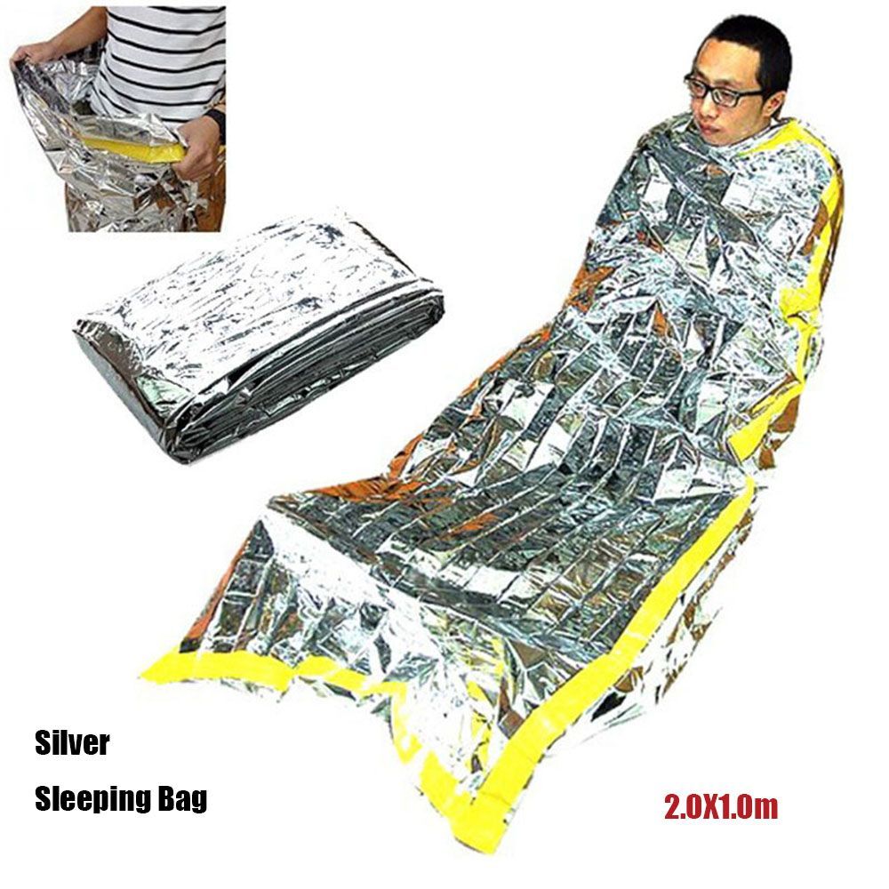 210x90cm Waterproof Portable R - Survival Blanket Reflective บทวิจารณ์และราคา