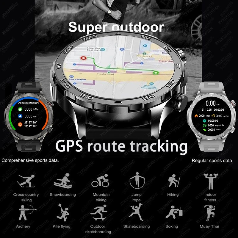 New GPS Track Smart Watch Men  - Compass Lensatic บทวิจารณ์และราคา