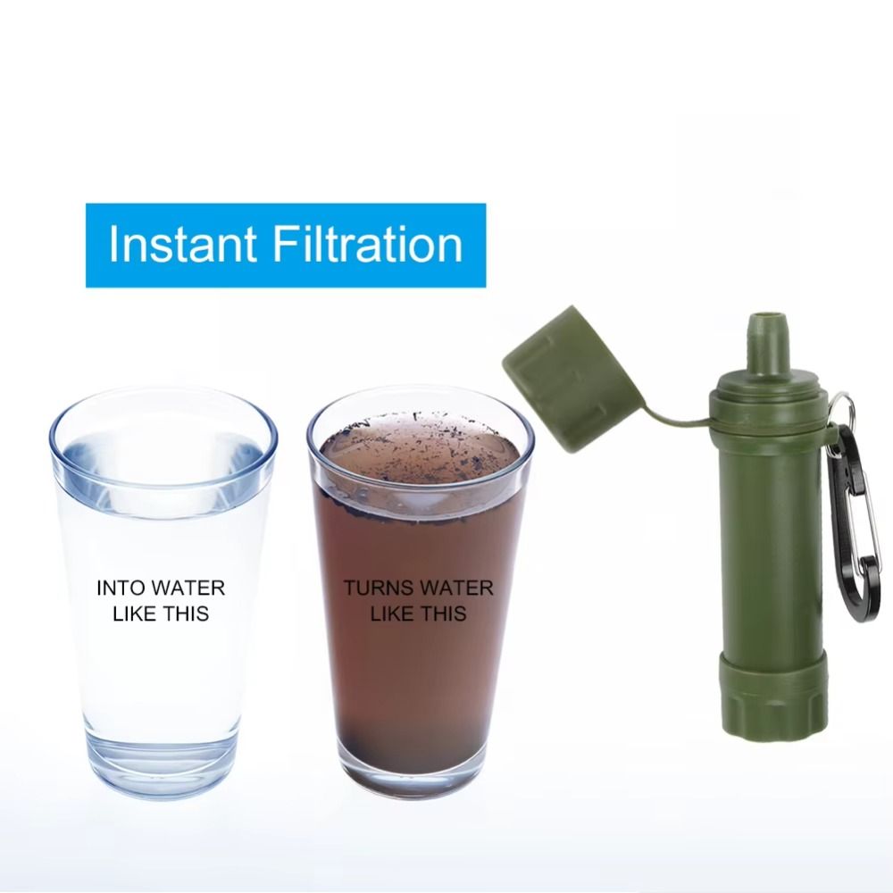 Mini Mini Water Filter Straw P - Water Purification Straw บทวิจารณ์และราคา
