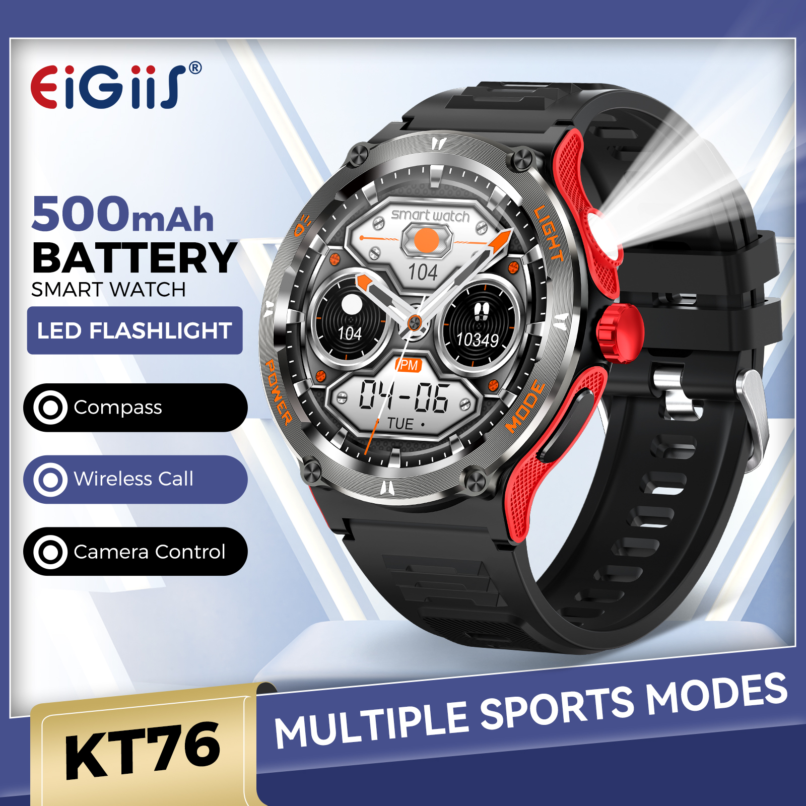 EIGIIS Smart Watch 3ATM Waterp - Compass Lensatic บทวิจารณ์และราคา