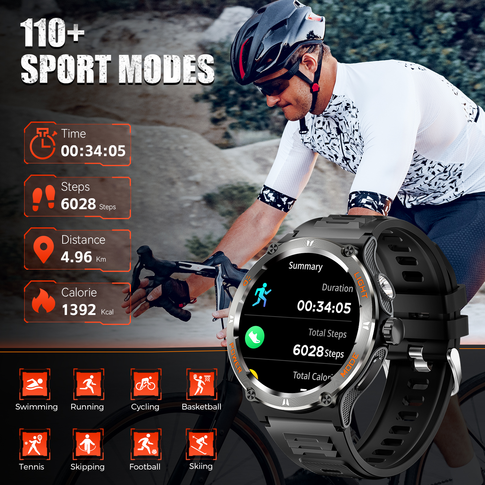 EIGIIS Smart Watch 3ATM Waterp - Compass Lensatic บทวิจารณ์และราคา
