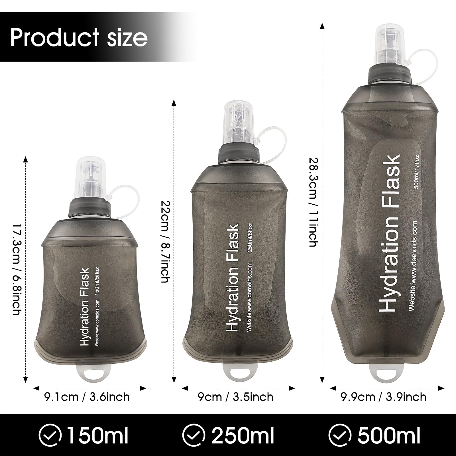 Soft Flask, TPU Collapsible So - Water Bag Collapsible บทวิจารณ์และราคา