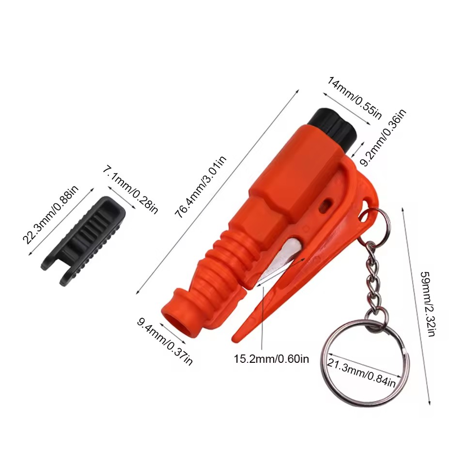 Safety Hammer Car Escape Tool  - Rescue Rope Throw บทวิจารณ์และราคา