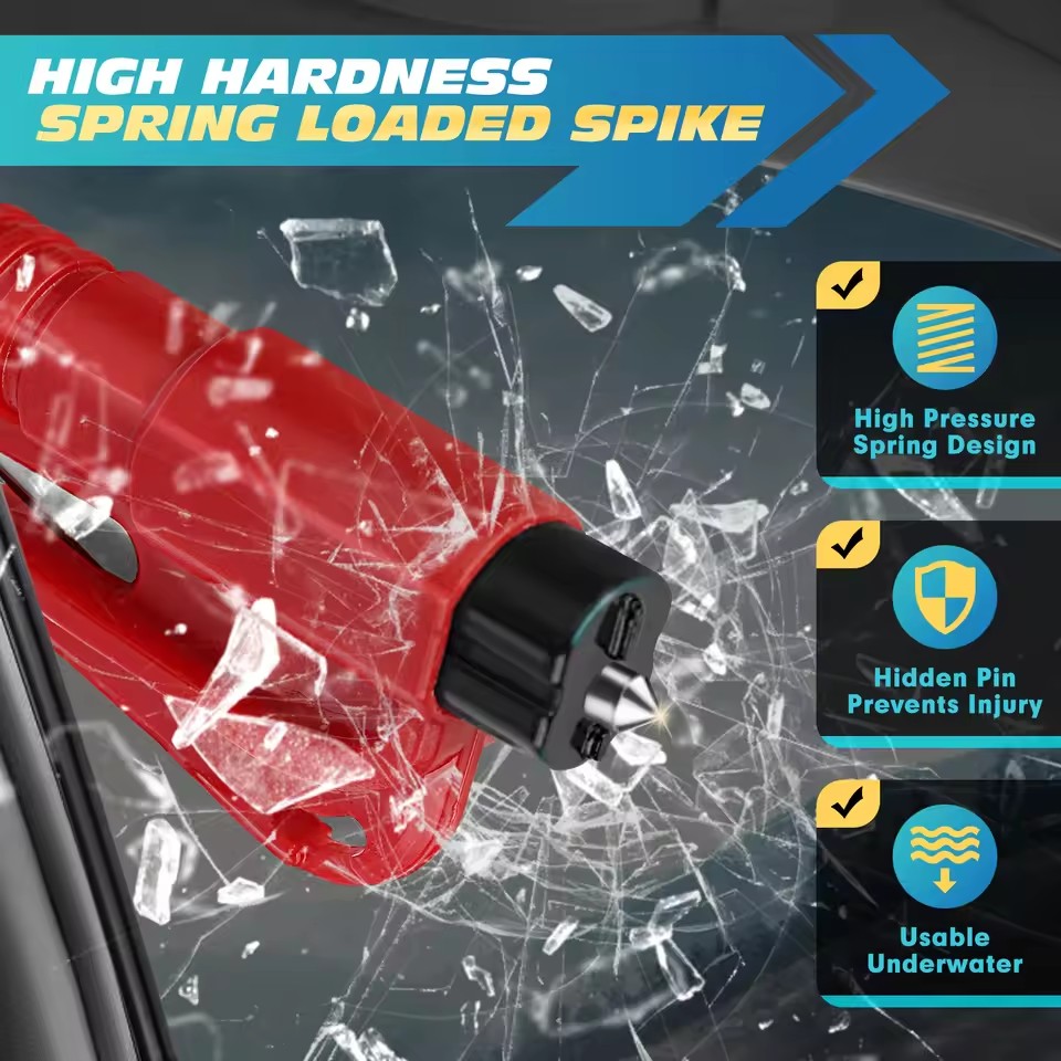 Safety Hammer Car Escape Tool  - Rescue Rope Throw บทวิจารณ์และราคา