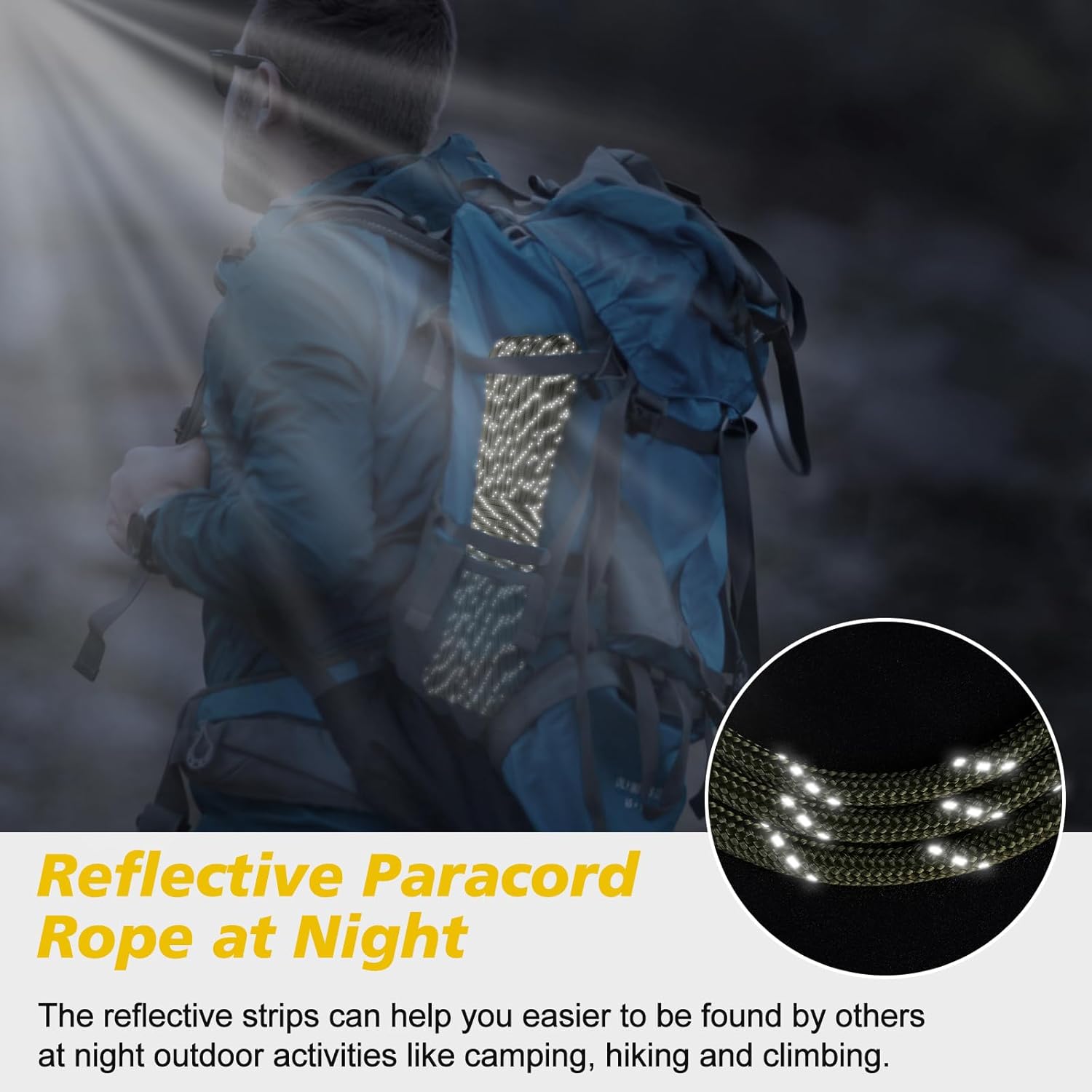 1000lb Reflective Paracord 4mm - Para Cord 1000Ft บทวิจารณ์และราคา