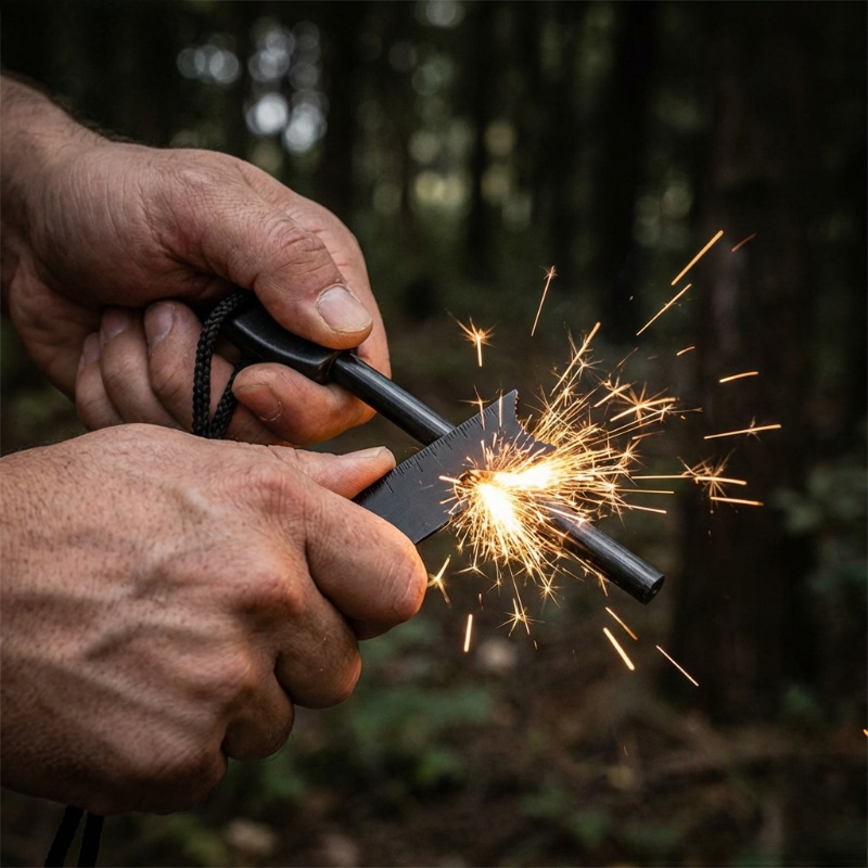 Multi-Function Wooden Handle M - Magnesium Fire Starter บทวิจารณ์และราคา
