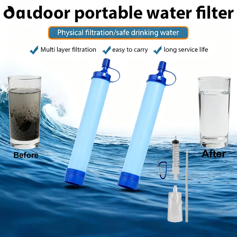 Outdoor Water Filter Straw Cam - Water Purification Straw บทวิจารณ์และราคา