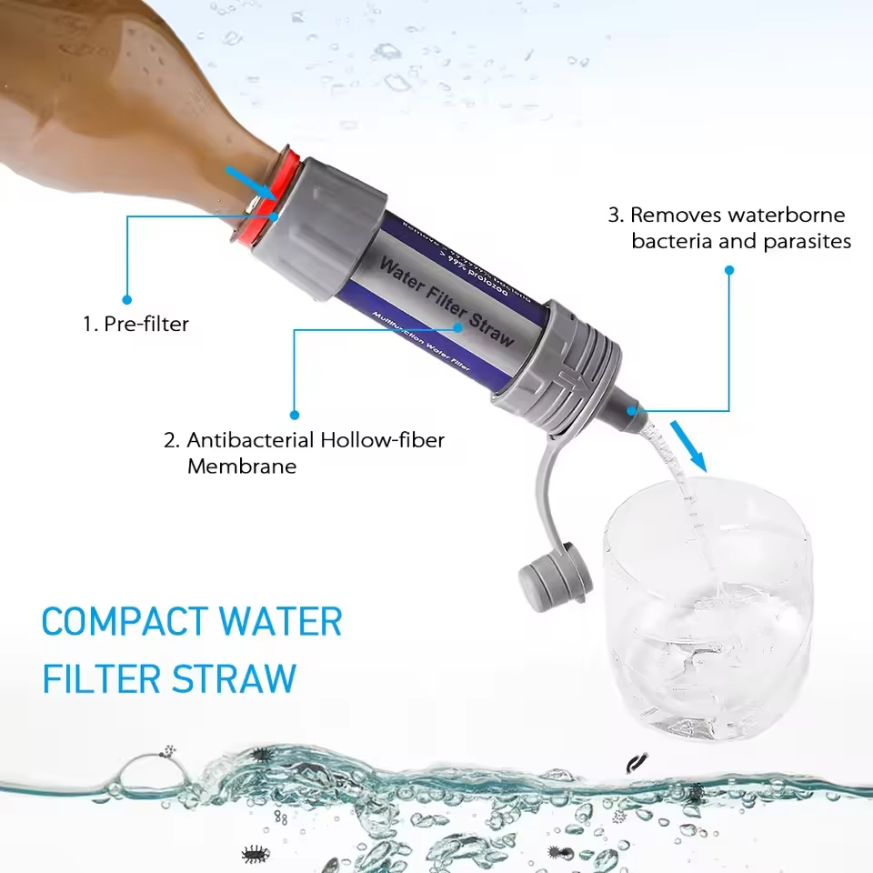 Outdoor Water Filter Straw Cam - Water Purification Straw บทวิจารณ์และราคา