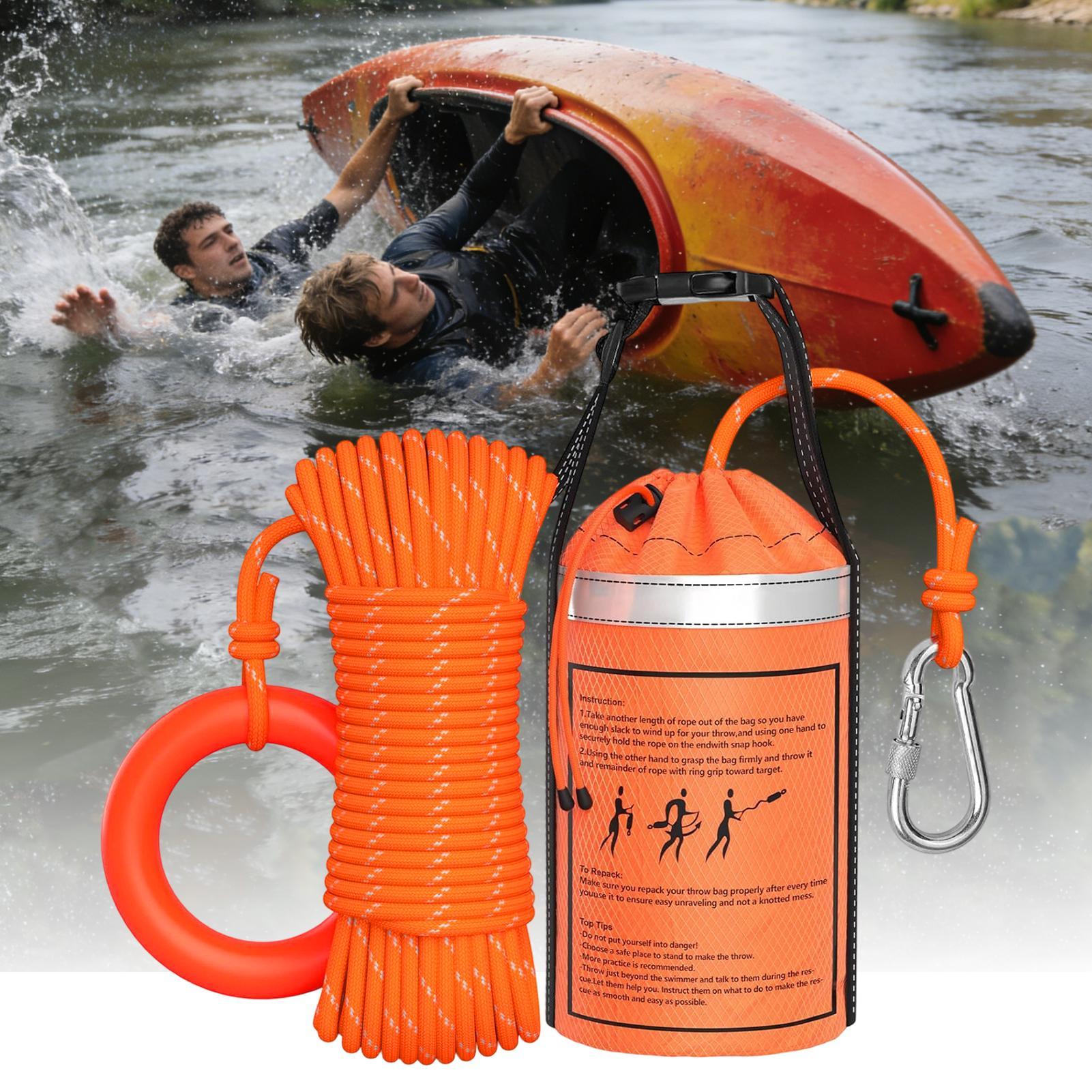 Water Rescue Throw Bag With Ro - Rescue Rope Throw บทวิจารณ์และราคา