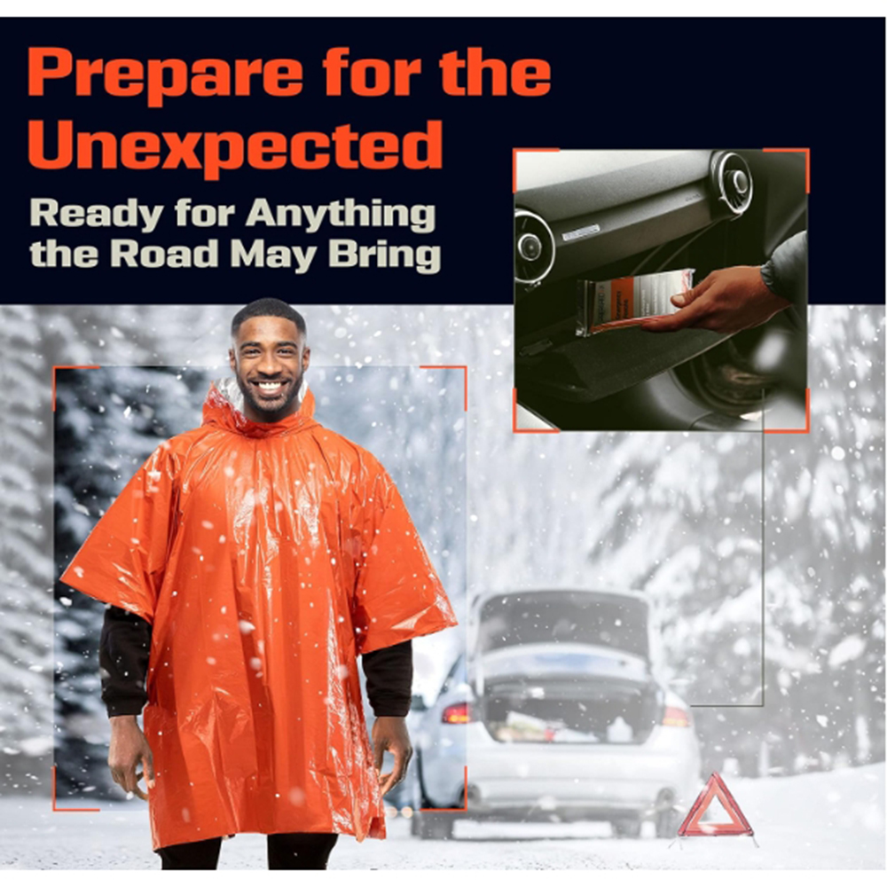 Portable Outdoor Emergency Rai - Emergency Poncho Rain บทวิจารณ์และราคา