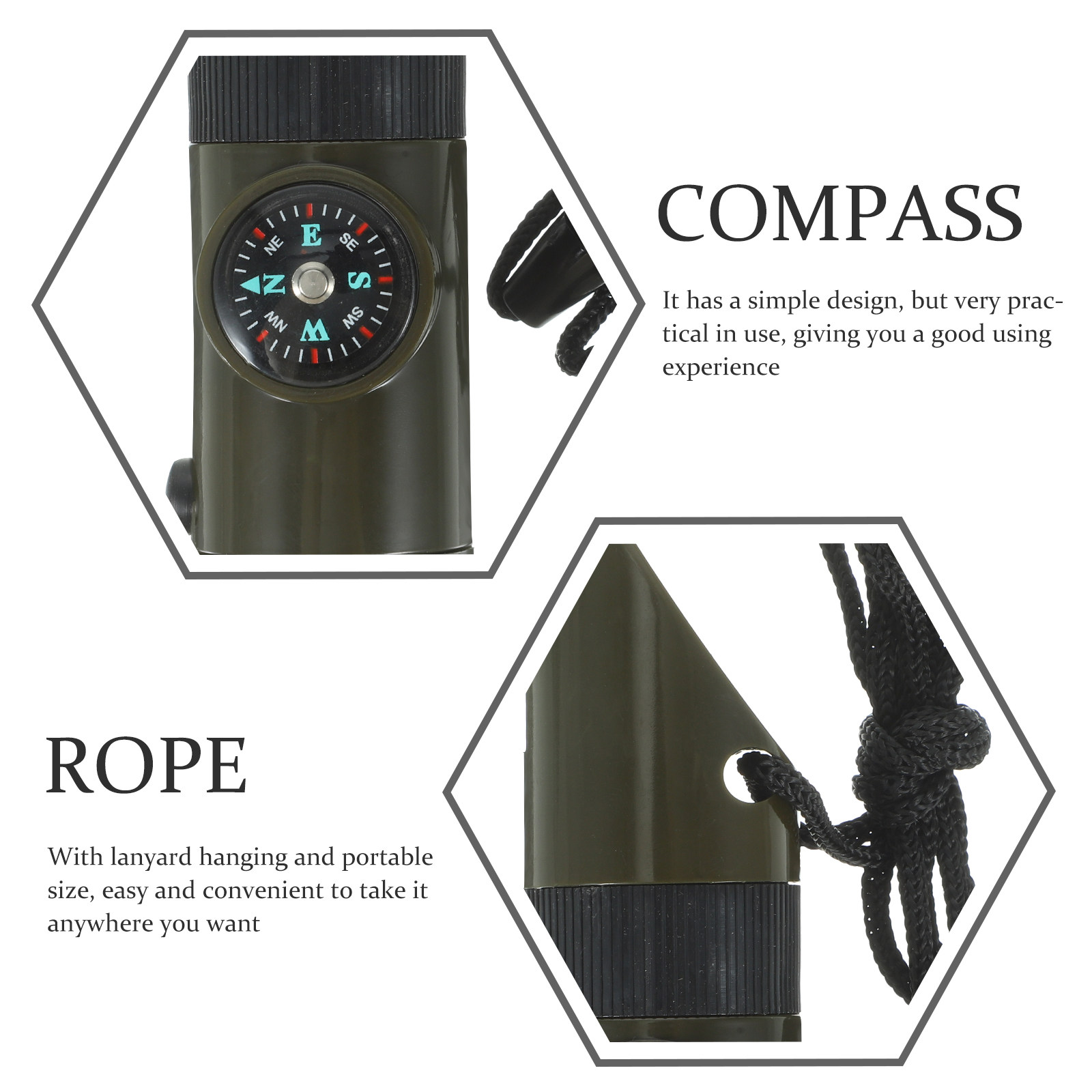 2Pcs Multi-Functional Survival - Emergency Whistle Loud บทวิจารณ์และราคา