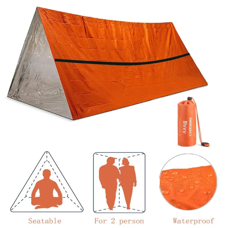 2 Person Emergency Shelter Biv - Emergency Mylar Tent บทวิจารณ์และราคา