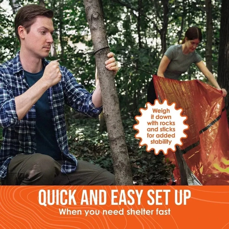 2 Person Emergency Shelter Biv - Emergency Mylar Tent บทวิจารณ์และราคา