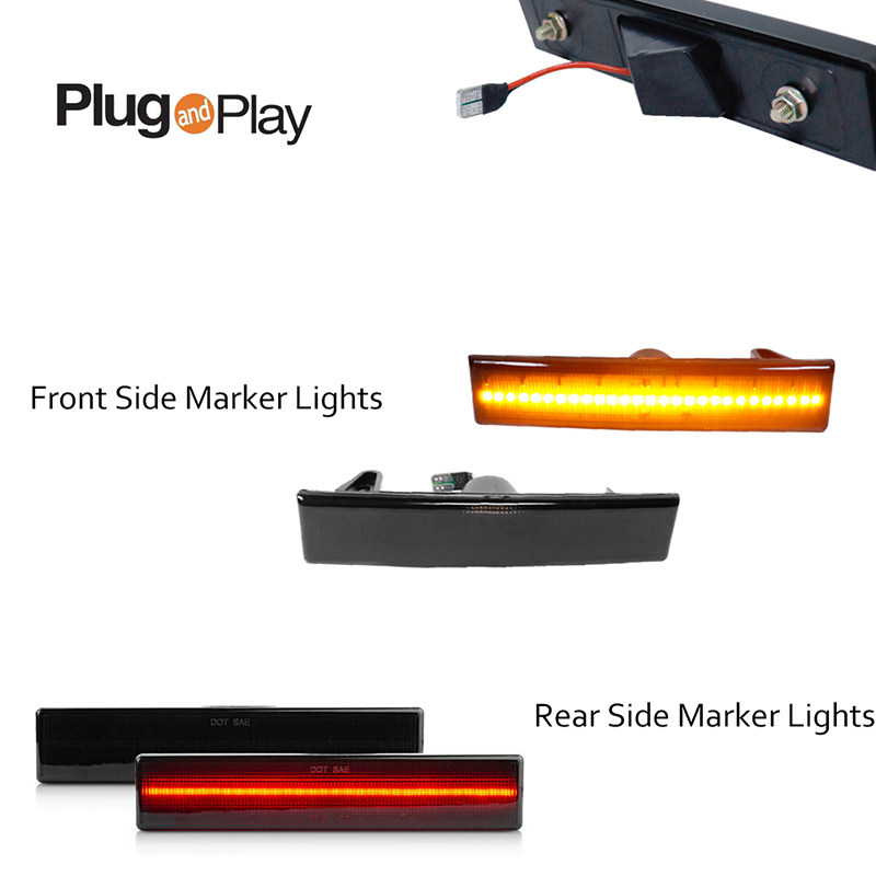 Front Amber / Rear Red LED Car - Signal Flare Kit บทวิจารณ์และราคา