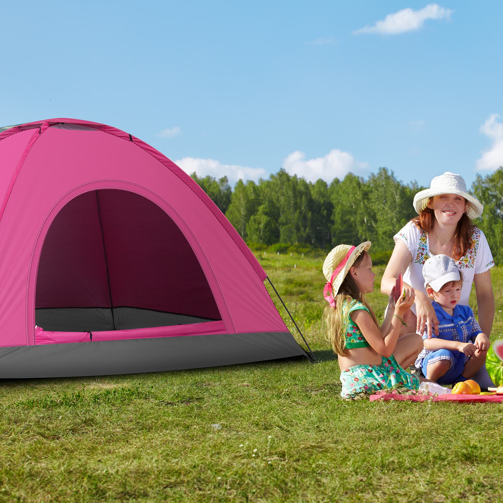 3 4 Person Camping Dome Tent W - Emergency Mylar Tent บทวิจารณ์และราคา