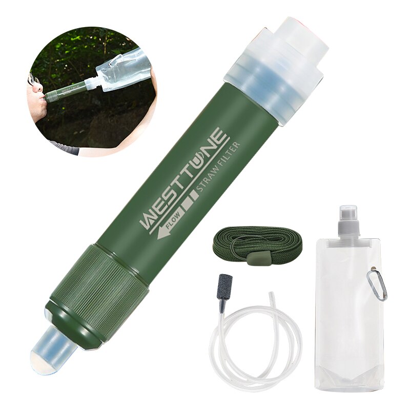 Outdoor Mini Filter Straw Set  - Water Purification Straw บทวิจารณ์และราคา