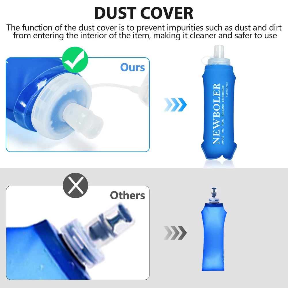 NEWBOLER 300/500ML Water Bottl - Water Bag Collapsible บทวิจารณ์และราคา