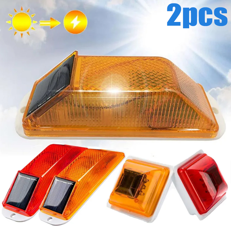 2Pcs Solar Strobe Warning Ligh - Sos Light Strobe บทวิจารณ์และราคา