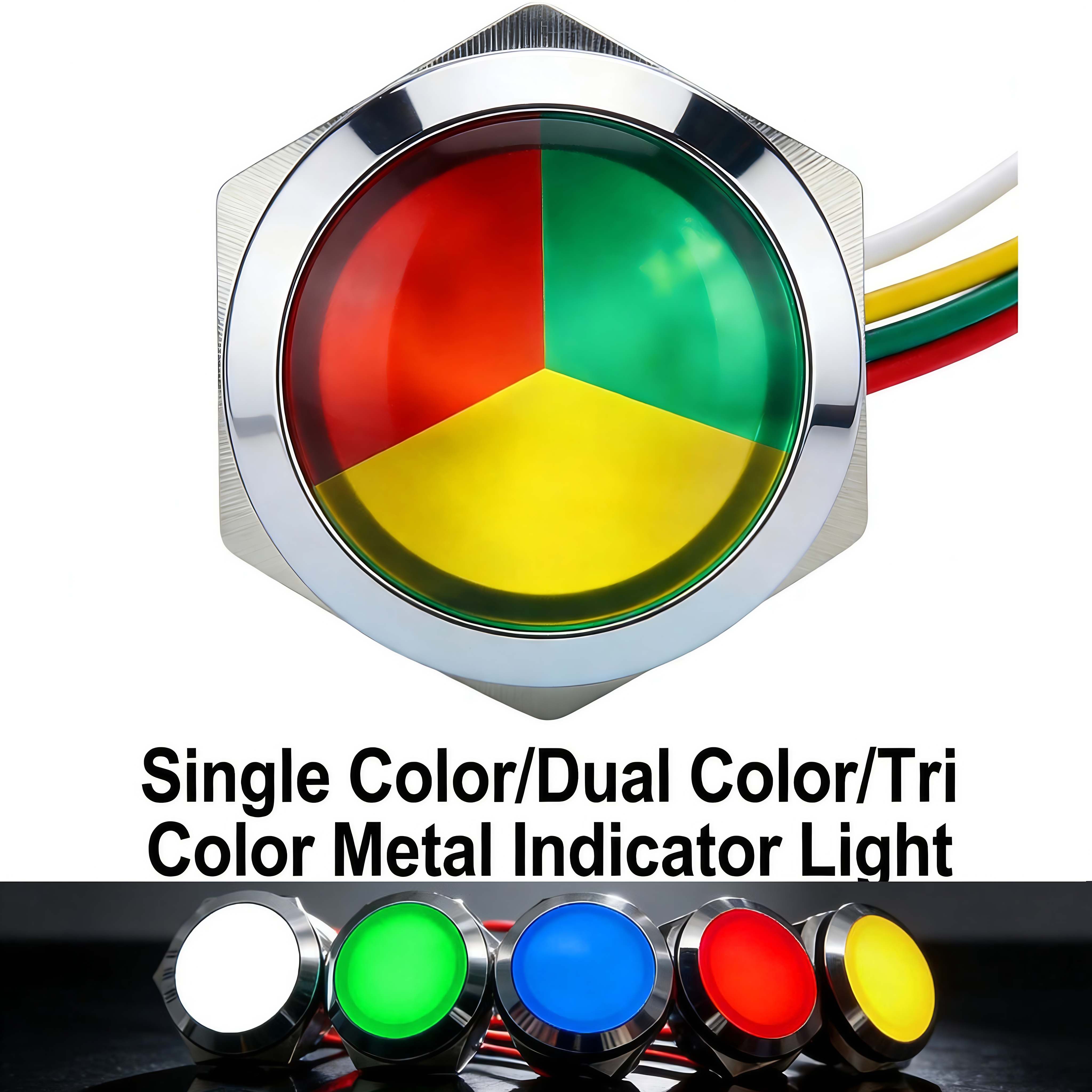Metal LED Indicator Light 12mm - Signal Panel Orange บทวิจารณ์และราคา