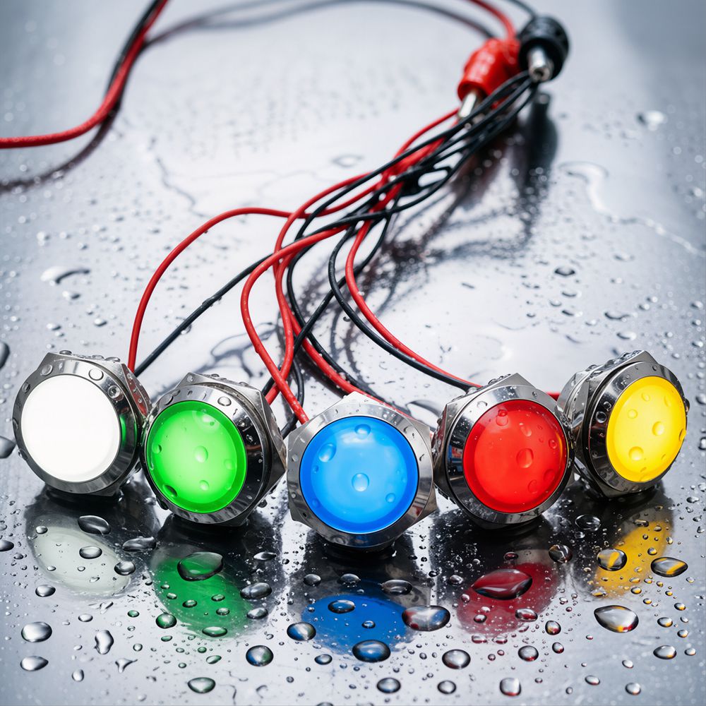 Metal LED Indicator Light 12mm - Signal Panel Orange บทวิจารณ์และราคา