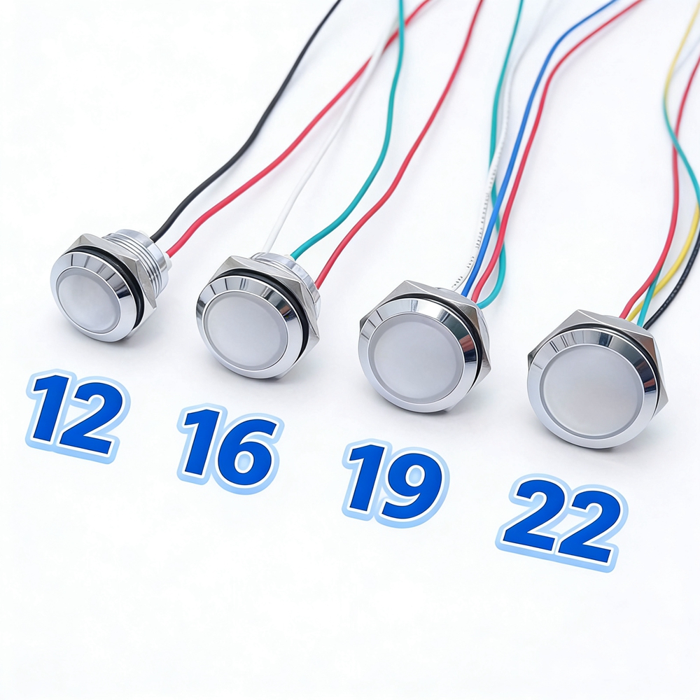 Metal LED Indicator Light 12mm - Signal Panel Orange บทวิจารณ์และราคา