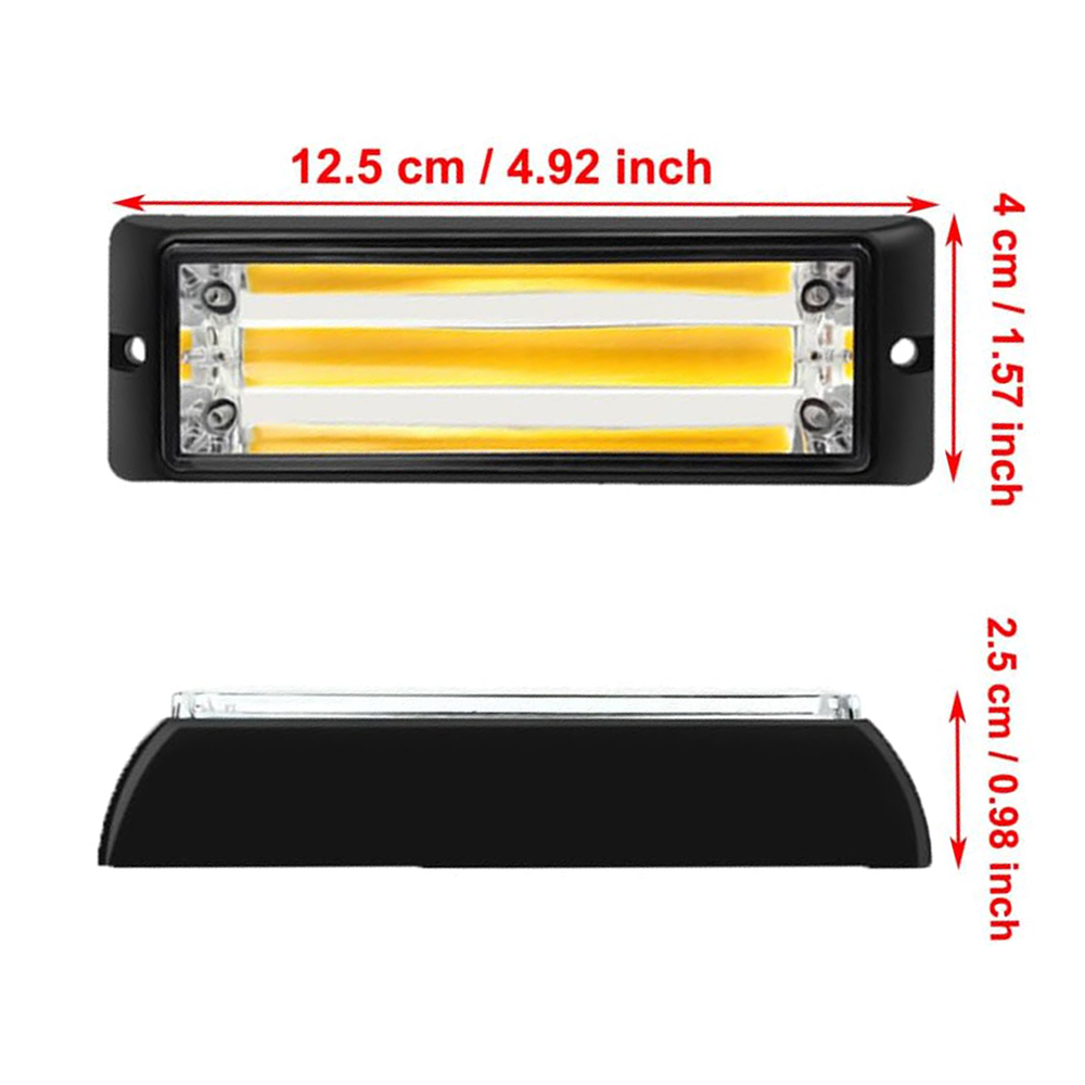 2pcs COB LED Warning Light Eme - Sos Light Strobe บทวิจารณ์และราคา
