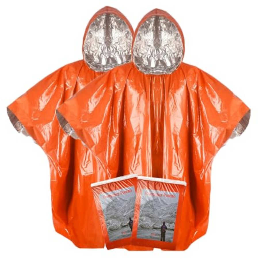 Thickened Emergency Rain Ponch - Emergency Poncho Rain บทวิจารณ์และราคา