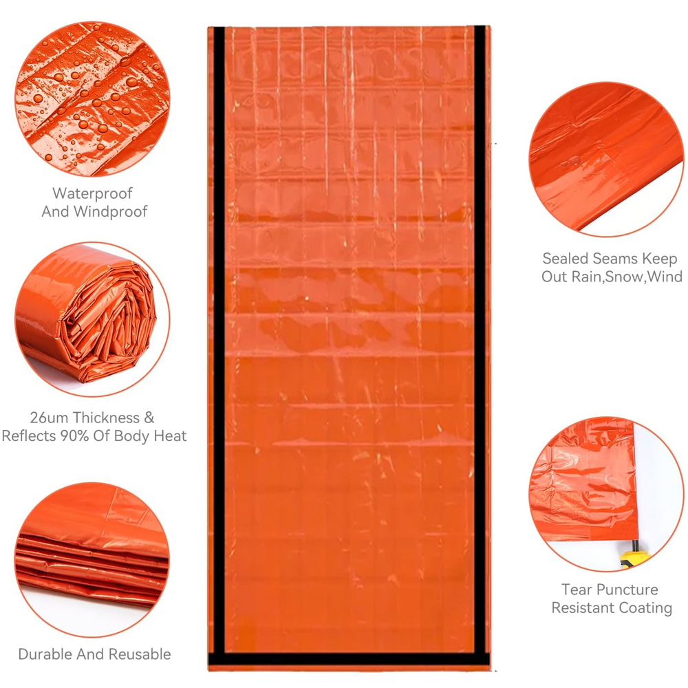 Emergency Sleeping Bag Surviva - Emergency Mylar Tent บทวิจารณ์และราคา