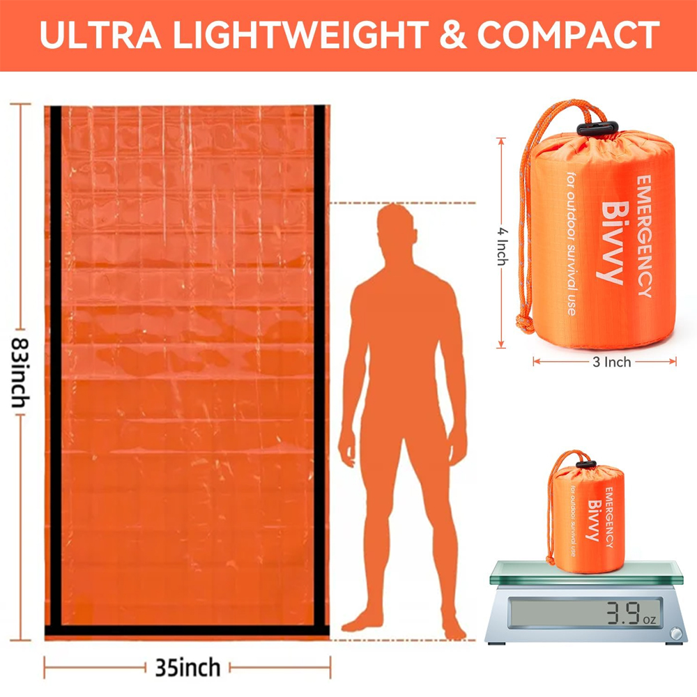 Emergency Sleeping Bag Surviva - Emergency Mylar Tent บทวิจารณ์และราคา