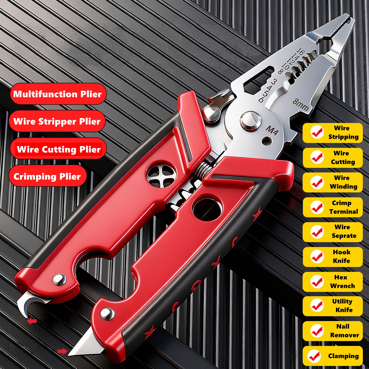 18 in 1 Electrician Pliers Mul - Multi Tool Plier บทวิจารณ์และราคา