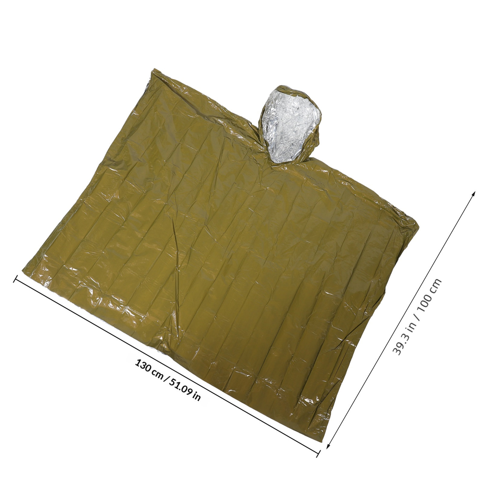 2Pcs Emergency Survival Poncho - Emergency Poncho Rain บทวิจารณ์และราคา