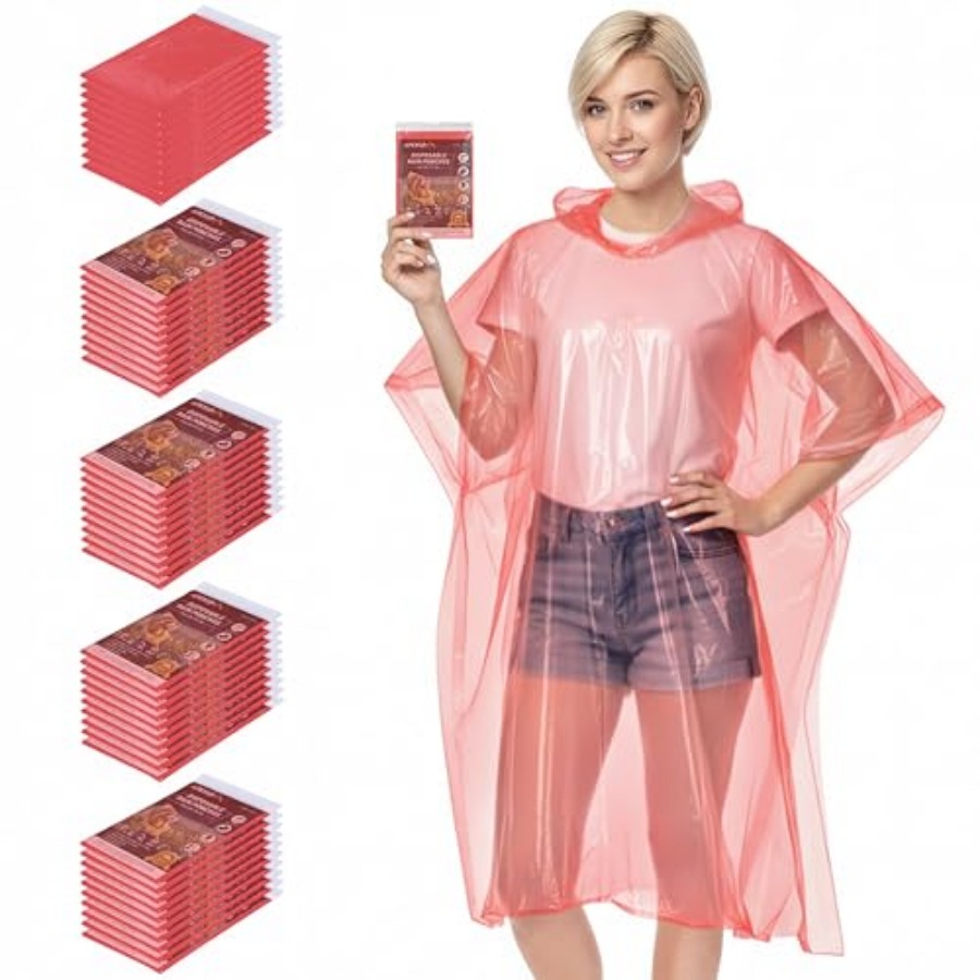 APEXUP Disposable Rain Ponchos - Emergency Poncho Rain บทวิจารณ์และราคา