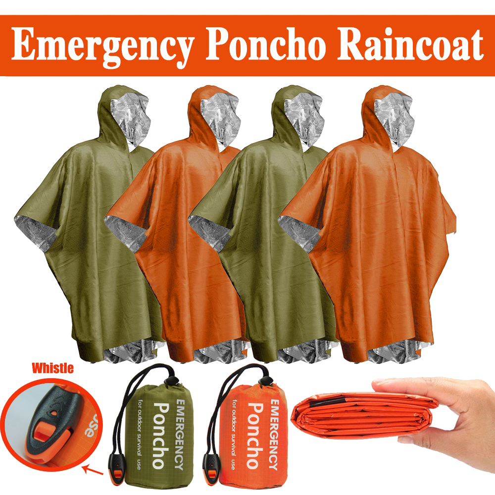 Emergency Rain Poncho Thermal  - Emergency Poncho Rain บทวิจารณ์และราคา