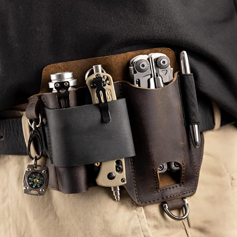 Men Leather EDCs Organizer She - Fire Starting Kit บทวิจารณ์และราคา