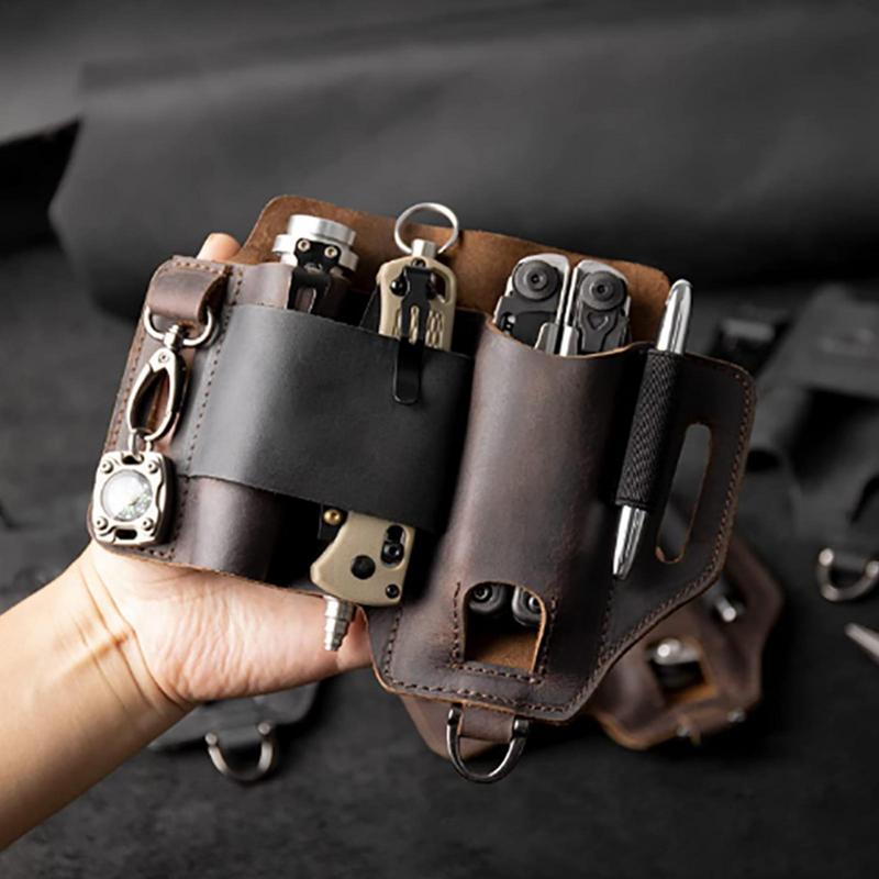 Men Leather EDCs Organizer She - Fire Starting Kit บทวิจารณ์และราคา