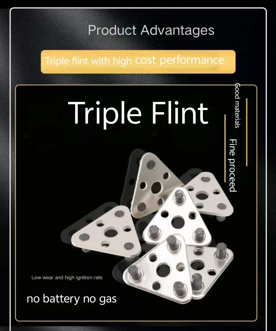 1pc Spark lighter stone Triple - Fire Starting Kit บทวิจารณ์และราคา
