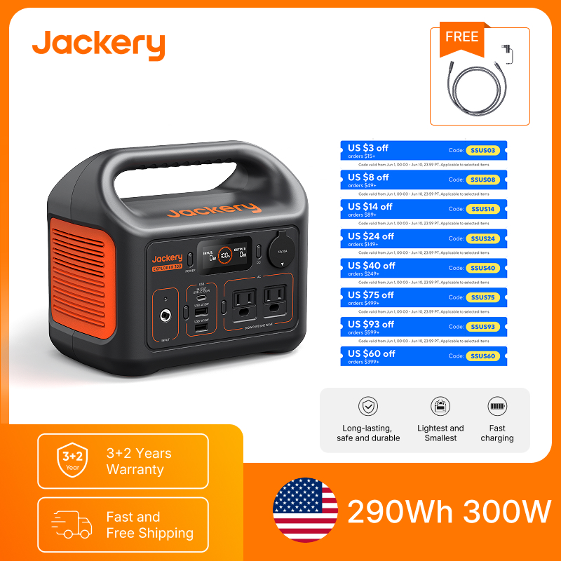 Jackery Portable Power Station - Solar Emergency Charger บทวิจารณ์และราคา