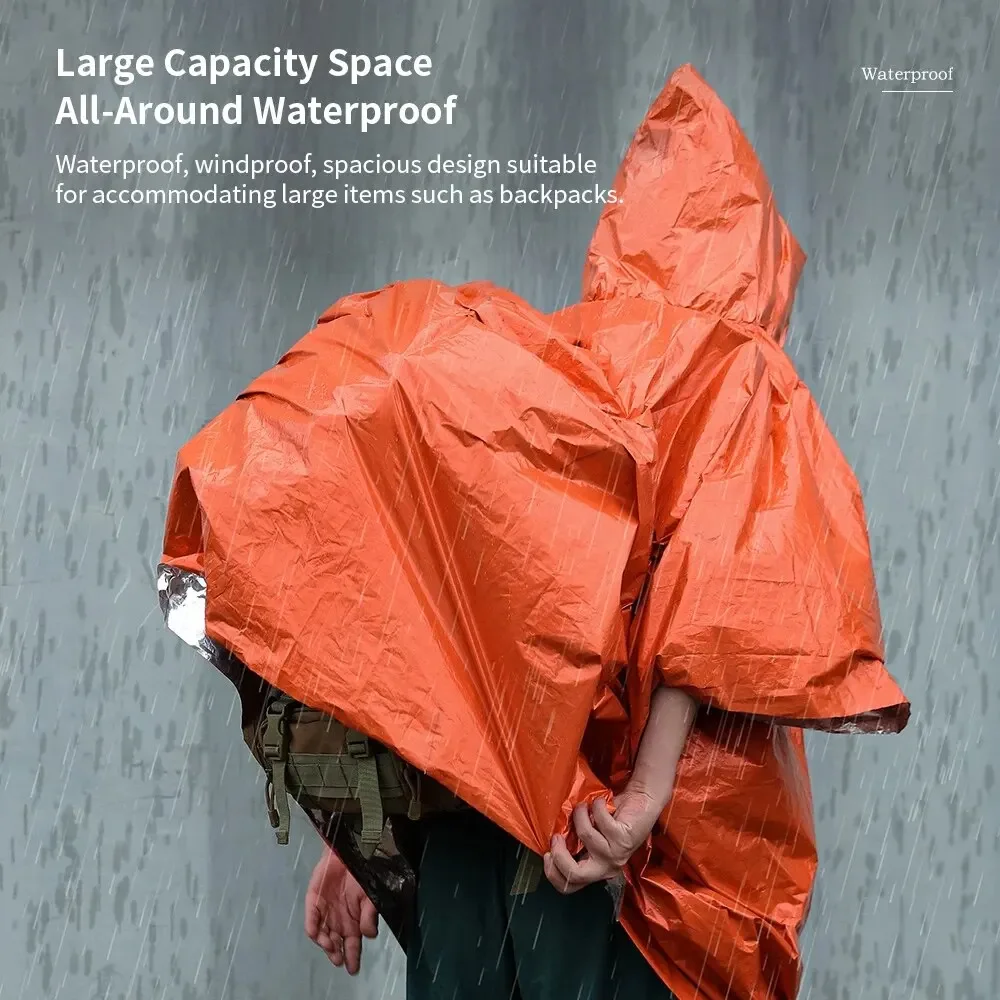 Emergency Raincoat Poncho Wate - Emergency Poncho Rain บทวิจารณ์และราคา