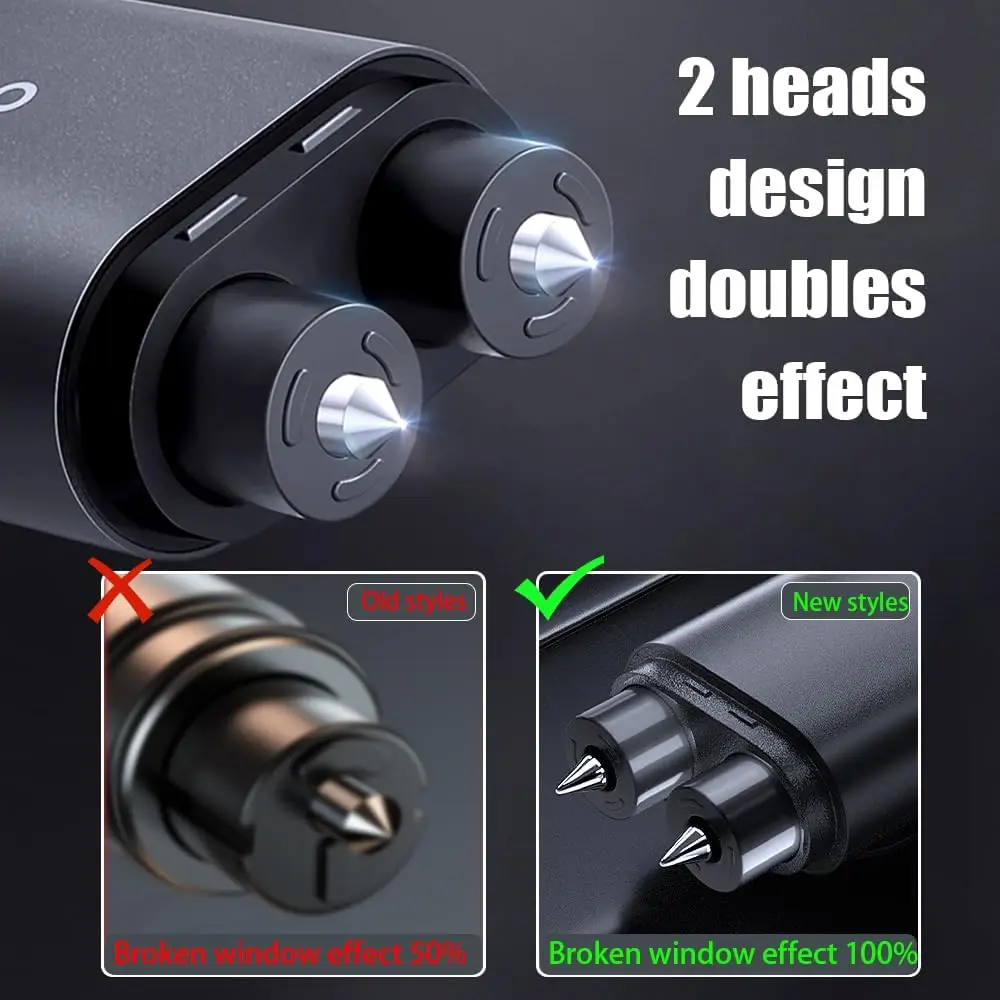 Car Safety Hammer 2-in-1 Windo - Rescue Rope Throw บทวิจารณ์และราคา