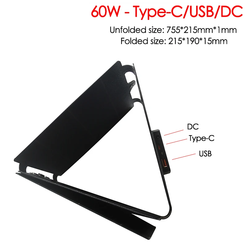 30W 60W Foldable Solar Panel B - Solar Emergency Charger บทวิจารณ์และราคา