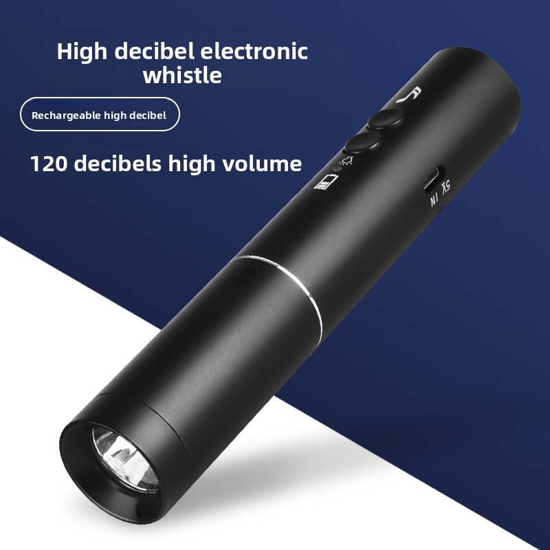 New LED Flashlight Electronic  - Emergency Whistle Loud บทวิจารณ์และราคา