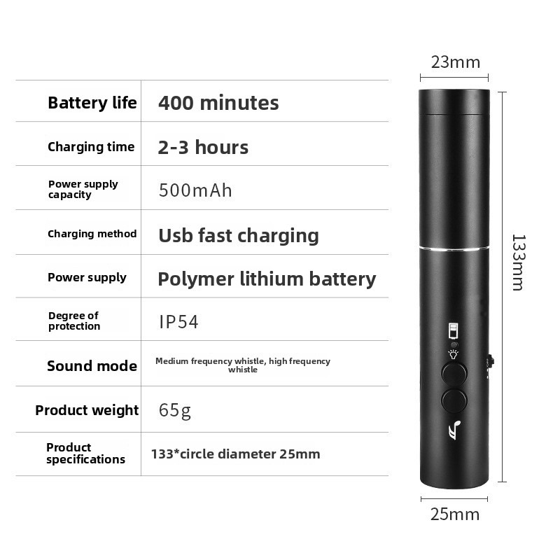 New LED Flashlight Electronic  - Emergency Whistle Loud บทวิจารณ์และราคา