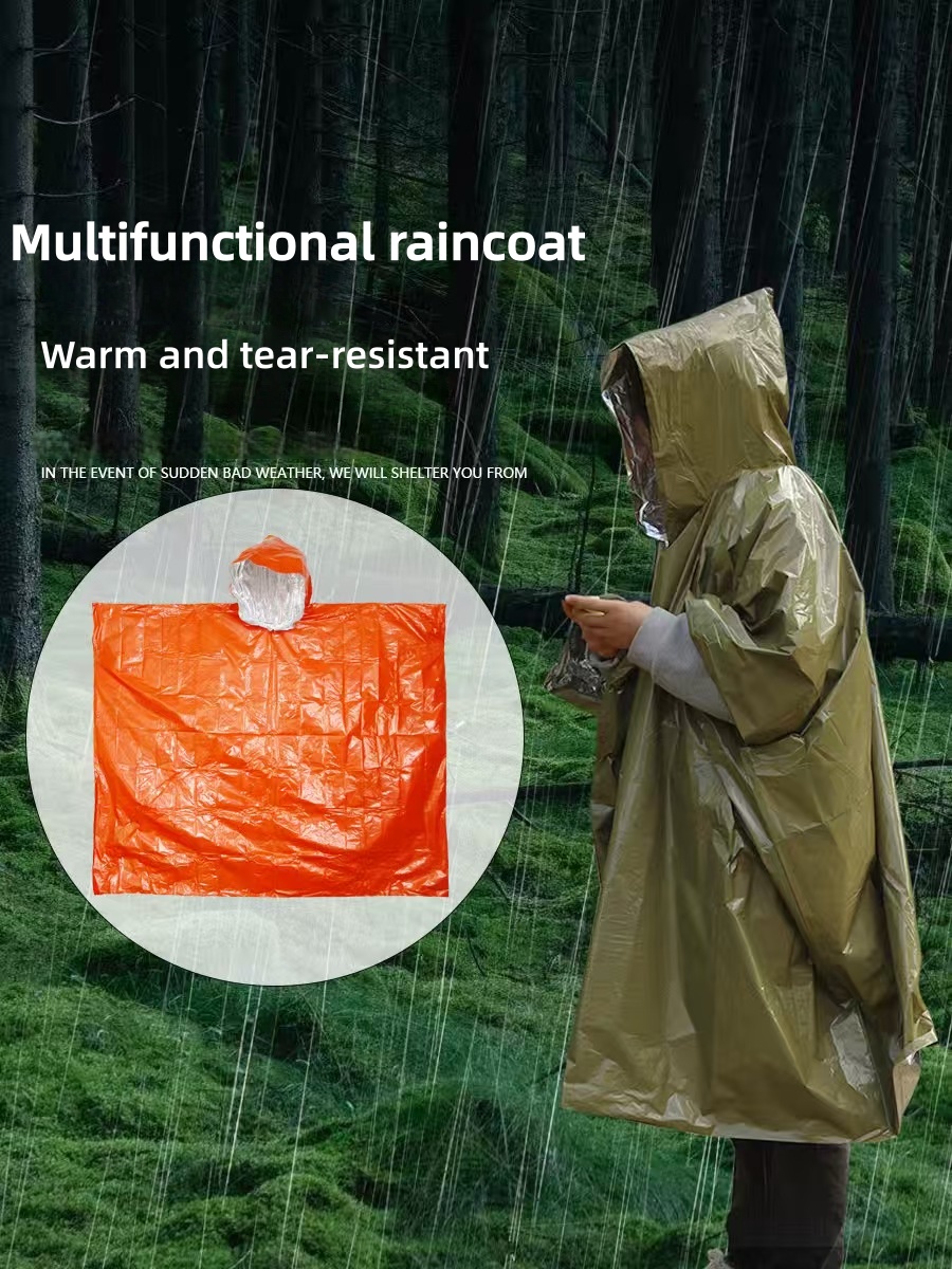 Outdoor Portable Emergency Rai - Survival Blanket Reflective บทวิจารณ์และราคา